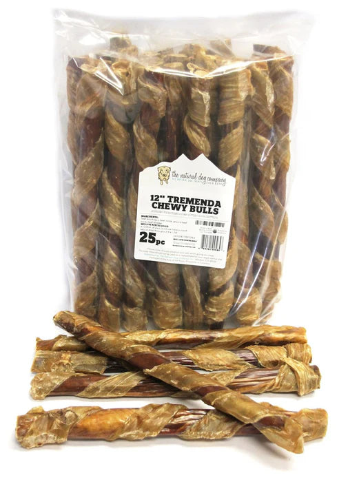 BULK - 12” Tremenda Chewy Bulls - 25 Piece