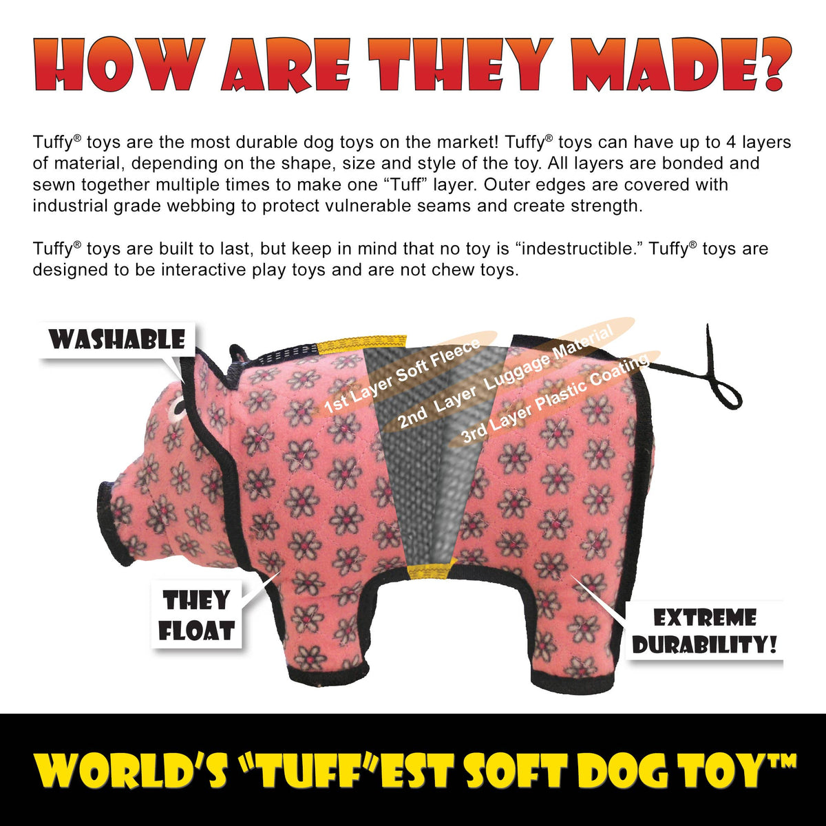 Tuffy Celery Squeaky Dog Toy
