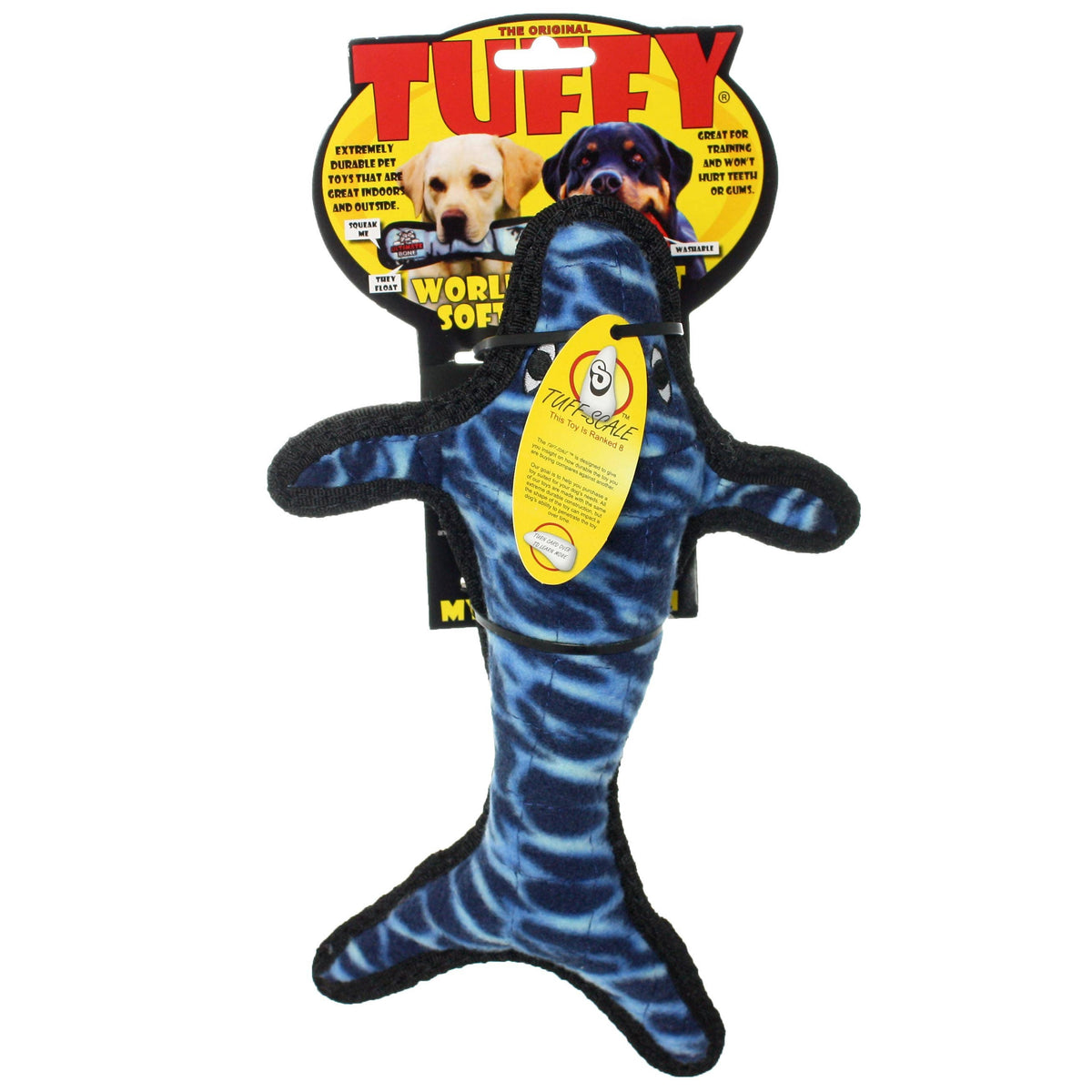 Tuffy Ocean Whale Squeaky Dog Toy