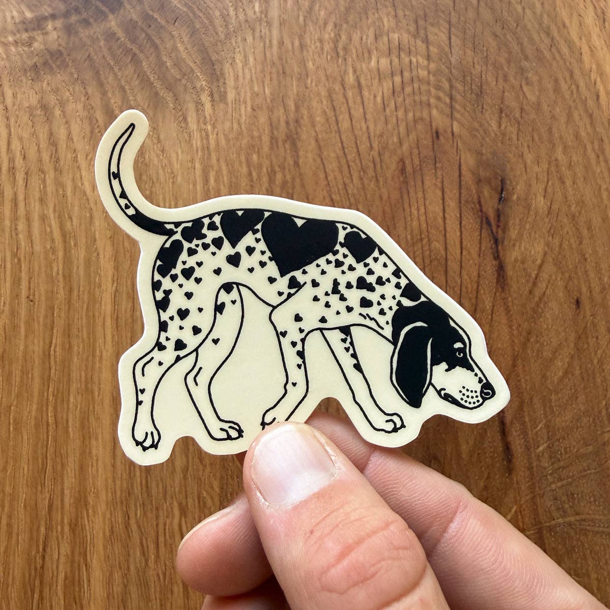 Bluetick Hearts 3 Inch Glossy Vinyl Sticker