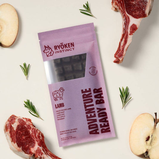 Lamb Treat & Snack Bar for Active Dogs - Energy & Recovery