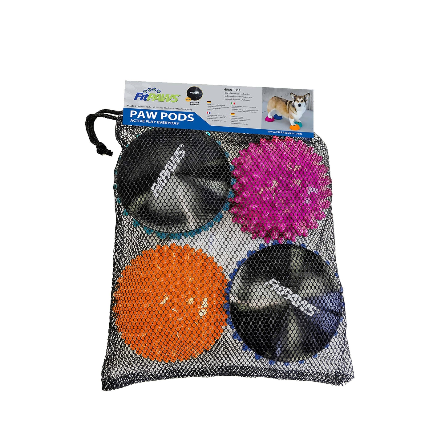 FitPAWS - FitPAWS® Paw Pods, Anti-Skid Bottom (set of 4, net bag)