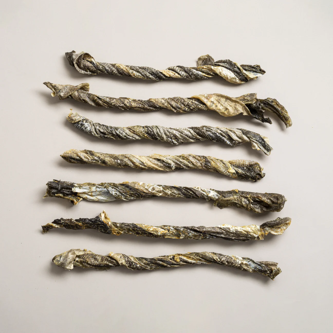 Bulk: Cod Skins - 2LB Bag - Dog Treats