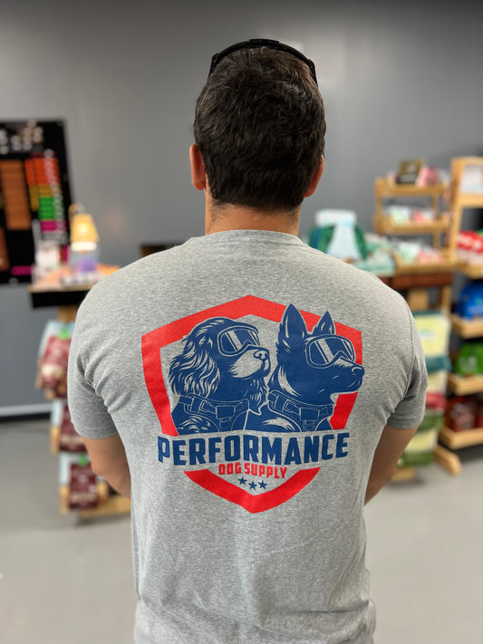 PDS Grey Tee - Performance Dog Supply