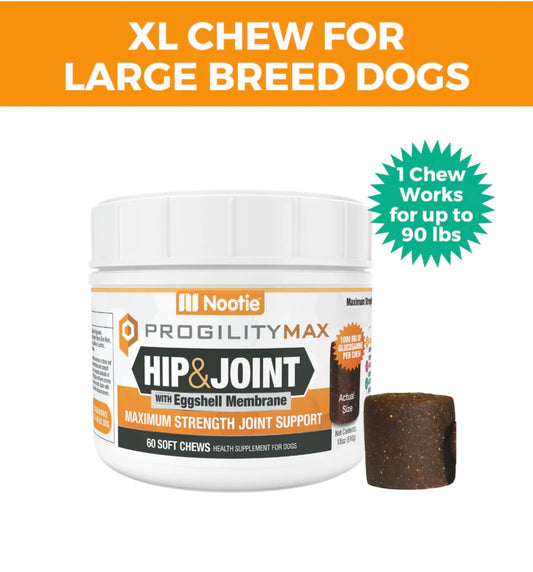 Progility MAX Hip Joint W/ Egg Shell Membrane 60ct - Performance Dog Supply