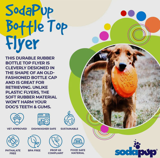 Soda Pup Bottle Top Frisbee Flyer - Performance Dog Supply