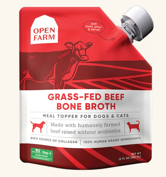 Open Farm Grass-Fed Beef Bone Broth - Performance Dog Supply