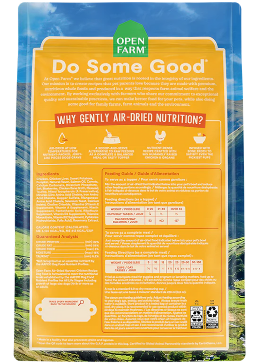 Air Dried Harvest Chicken Recipe for Dogs - Performance Dog Supply