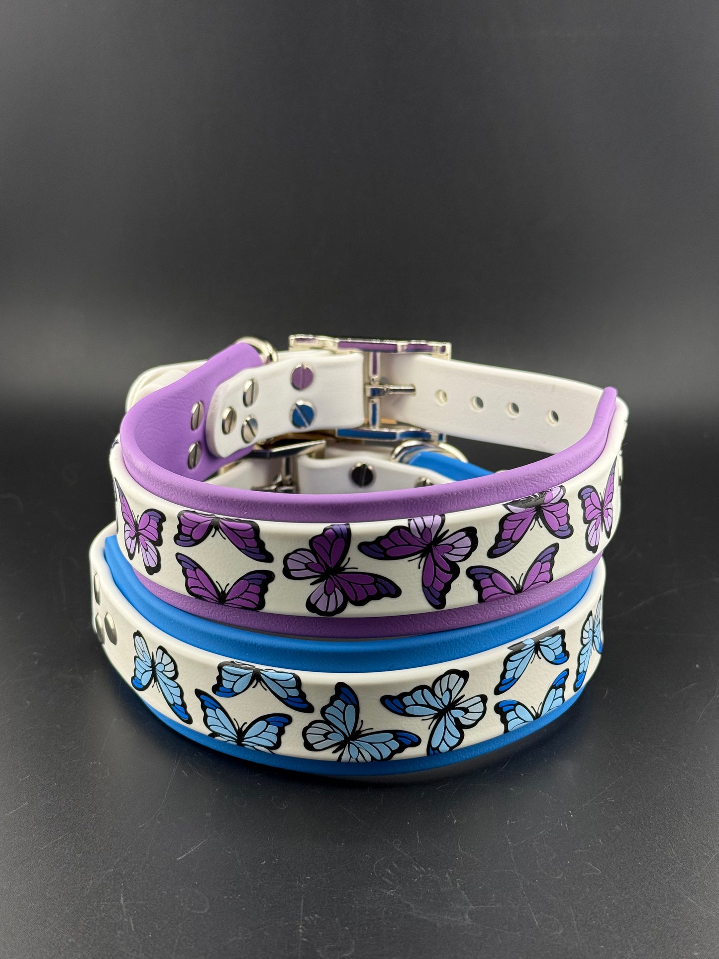 1.5" Butterfly Double Layered Biothane Collar