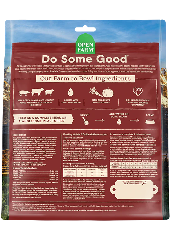 RawMix Front Range Freeze Dried Raw Recipe - Performance Dog Supply