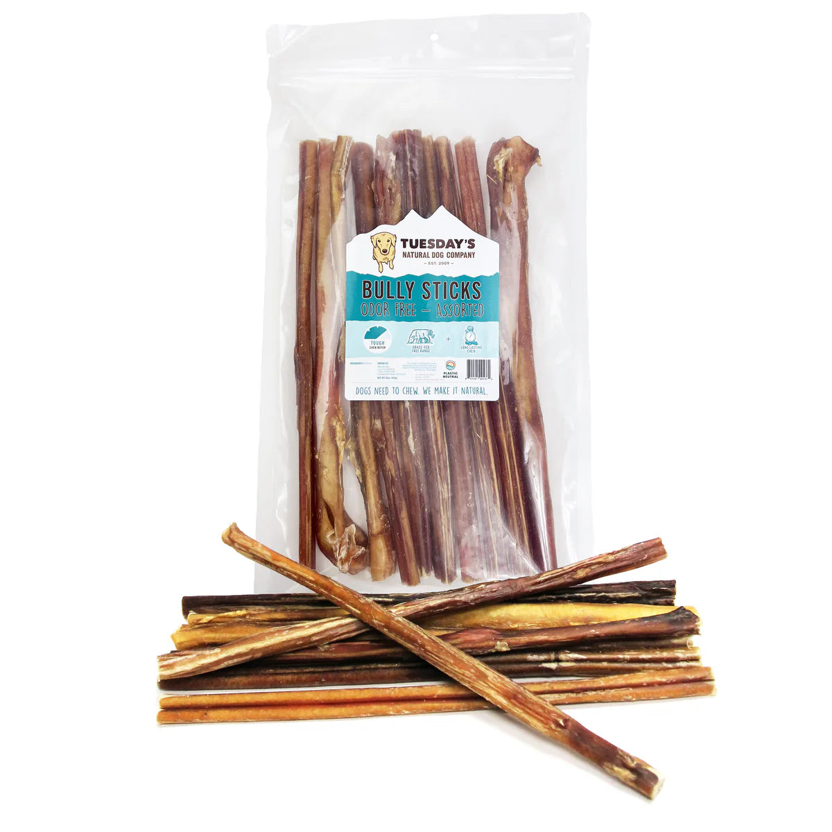 12” Odor Free Bully Sticks - 16oz. Pack - Performance Dog Supply