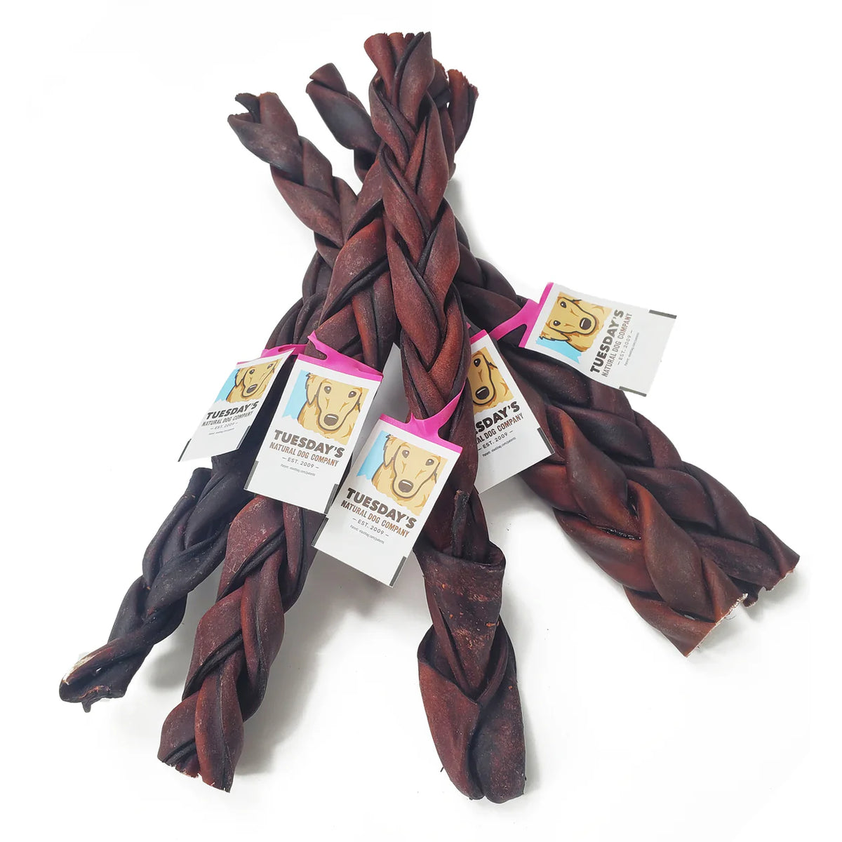 TREAT BAR - 12” Standard Braided Collagen Stick - 1 PIECE