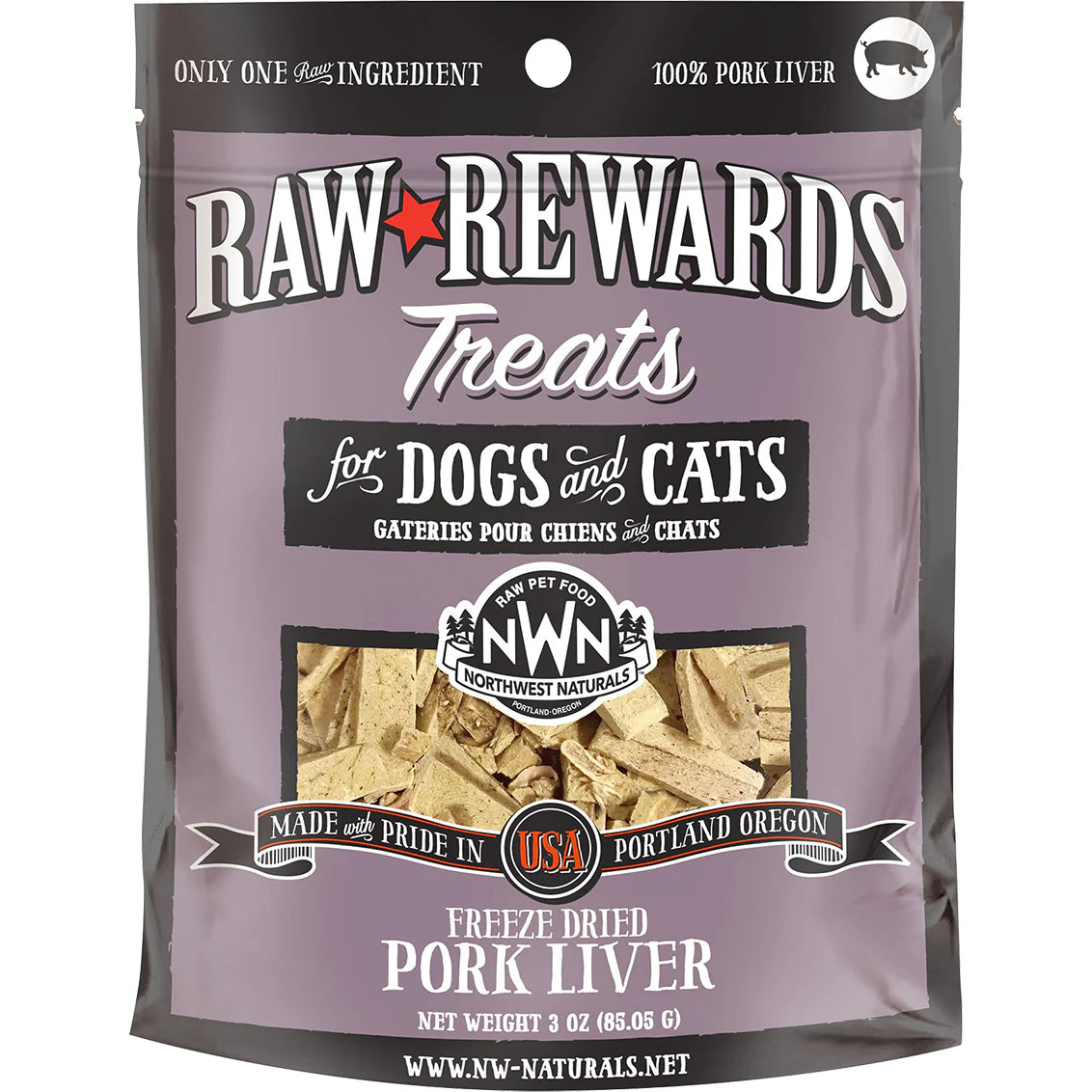 Northwest Naturals FD Pork Liver - Performance Dog Supply