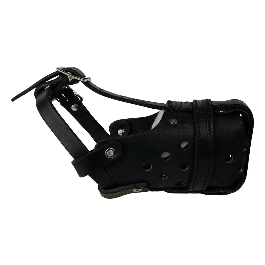 Leather Agitation/Police Dog Muzzle