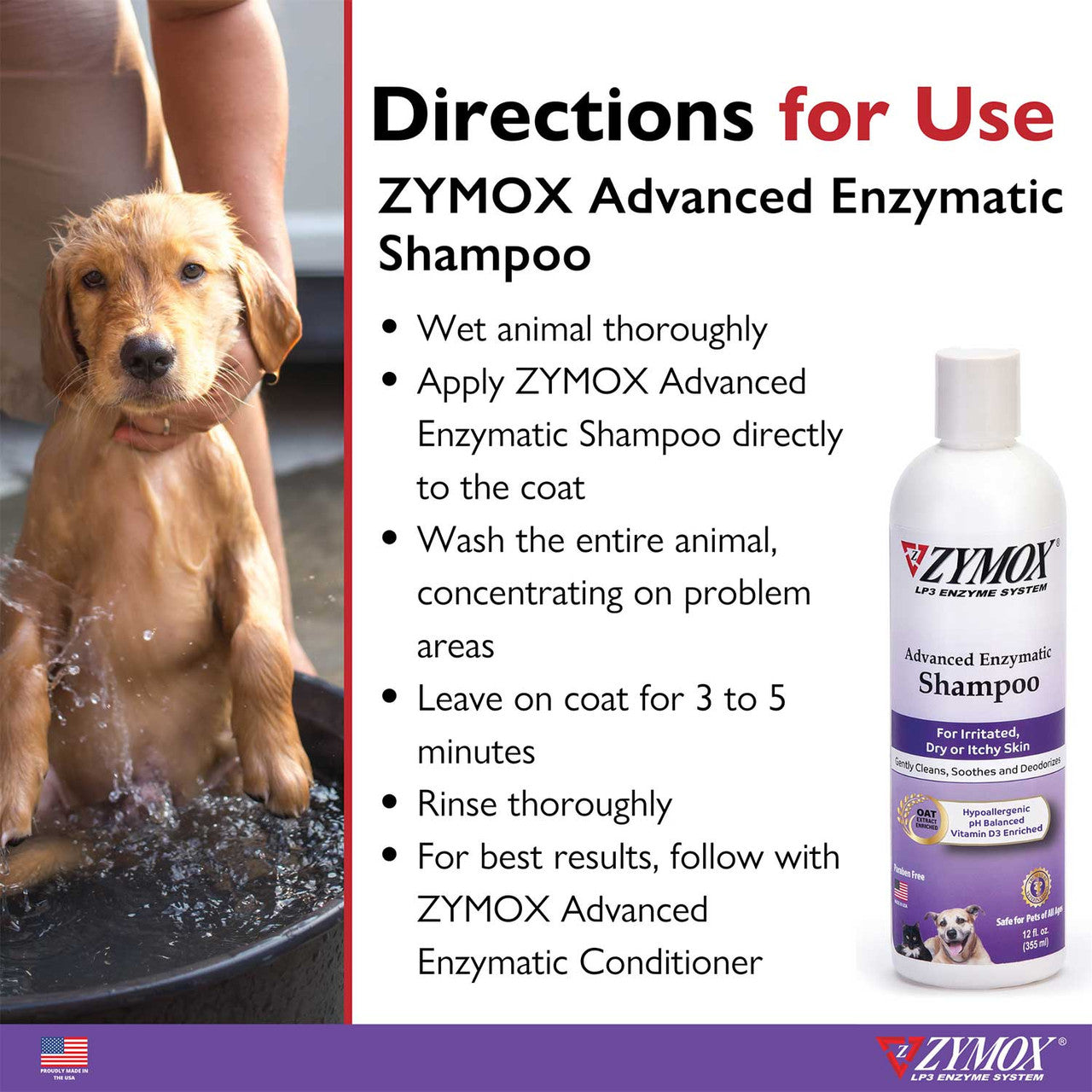 ZYMOX Advanced Enzymatic Shampoo - 12 oz