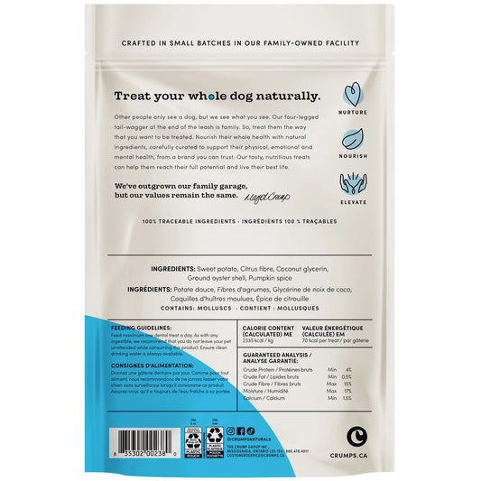 Crumps Plaque Busters Pumpkin Spice Dental Sticks