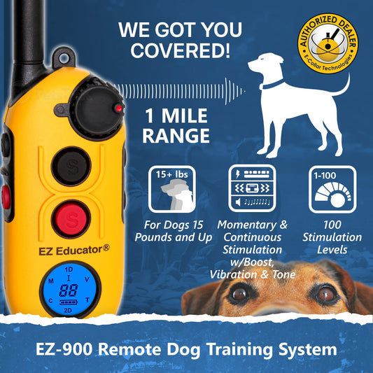 EZ-900 EASY EDUCATOR 1/2 MILE REMOTE DOG TRAINER - Performance Dog Supply