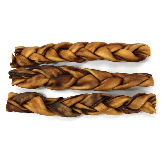 12” Jumbo Braided Collagen Sticks - Performance Dog Supply