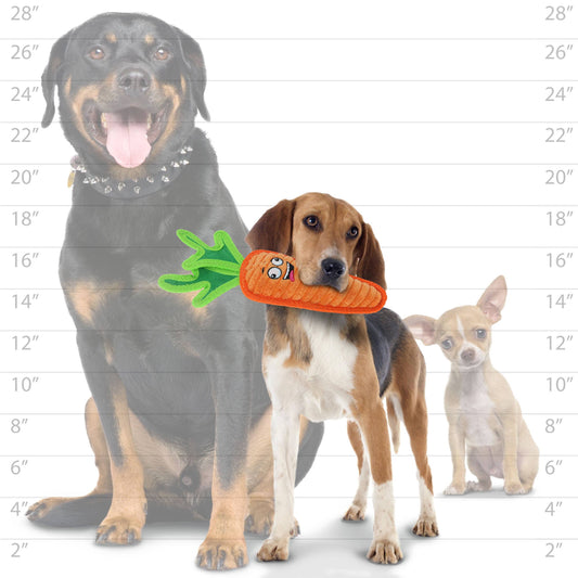Tuffy Carrot Squeaky Dog Toy
