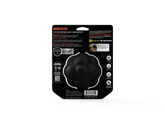 Monster K9 Dog Toys - Rumble Ball For Aggressive Dog Chewers