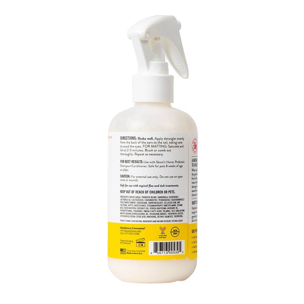 Skout's Honor Probiotic Daily Use Detangler Honeysuckle
