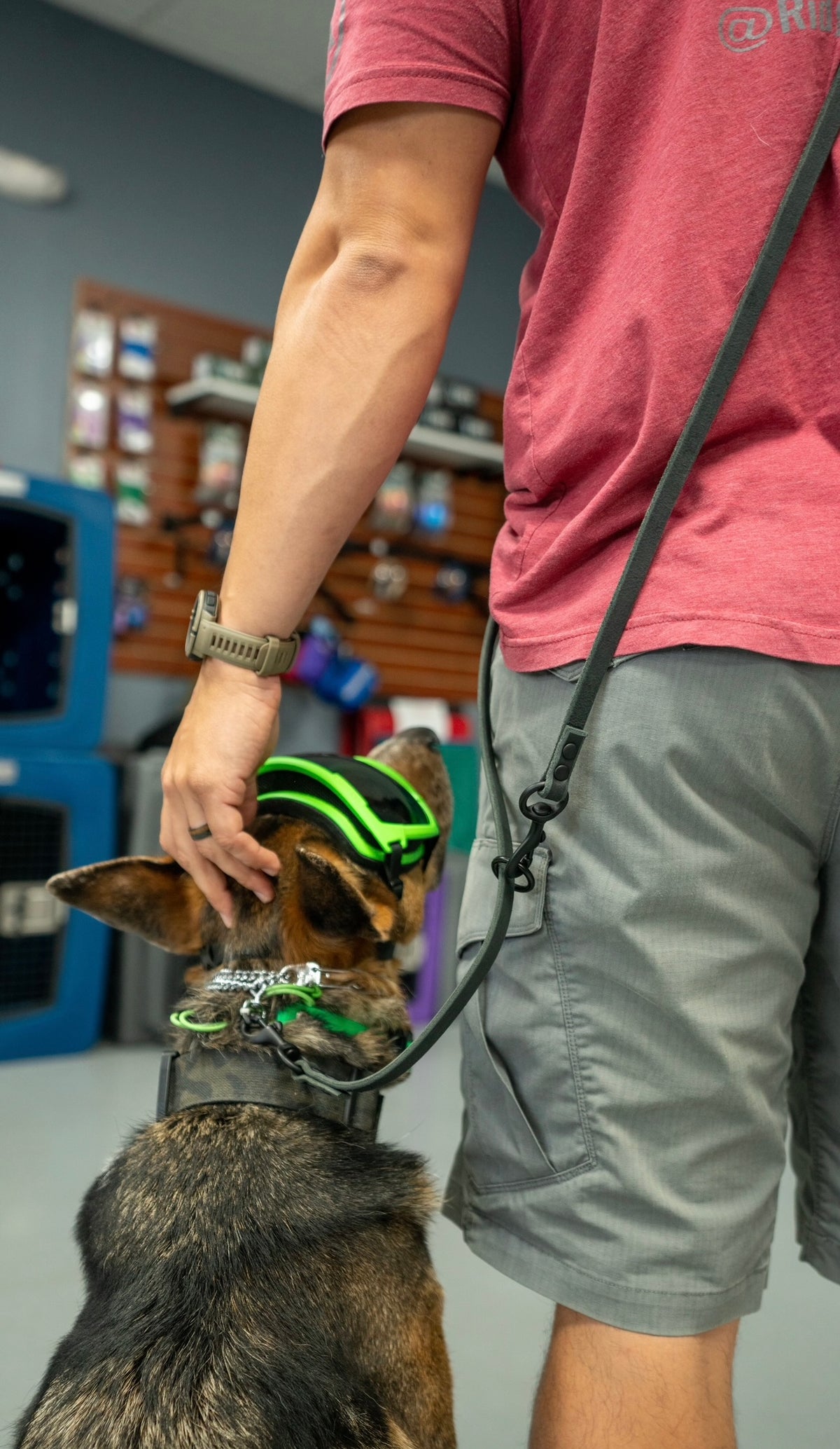 Leather Crossbody Leash - Performance Dog Supply