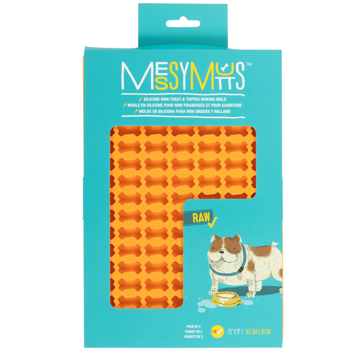 Mini Bones Silicone Dog Treat Mold - 2 Pack