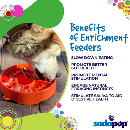 Great Outdoors Design Enrichment Slow Feeder Bowl - Performance Dog Supply