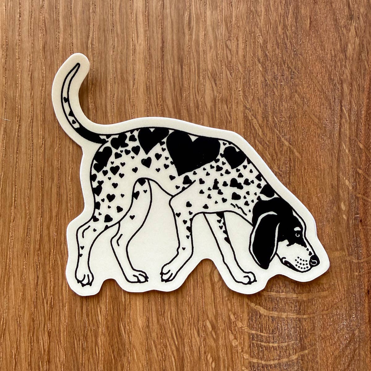 Bluetick Hearts 3 Inch Glossy Vinyl Sticker
