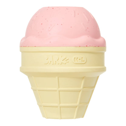 BARK Super Chewer Ice Cream Squeak Cone Dog Toy M/L