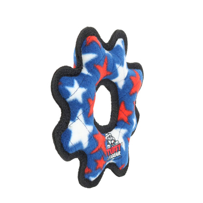 Tuffy Jr Gear Ring -Stars, Durable Dog Toy