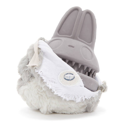 BARK Hare Raiser Rabbit Rubber Super Chewer Dog Toy Grey Med - Performance Dog Supply