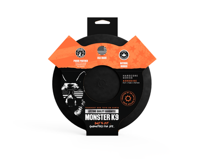 Monster K9 Dog Toys - Durable Flying Disc - Tough & Strong Frisbee