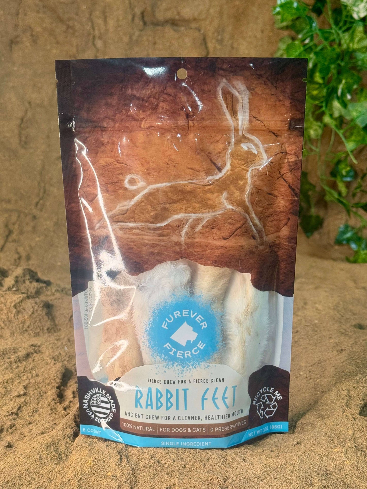 Rabbit Feet Bag of 4