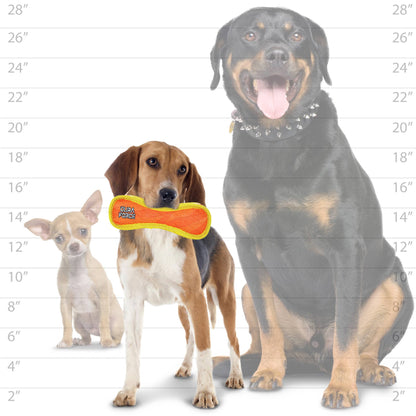 DuraForce JR Bone - Orange - Squeaky Dog Toy