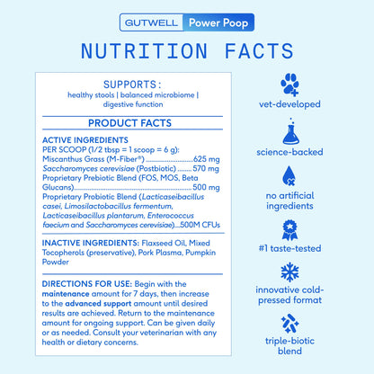Native Pet - Native Pet GutWell Power Poop Digestion Support Supplement