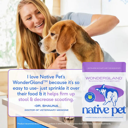 Native Pet - WonderGland Anal Gland Pumpkin Fiber & Digestive Supplement