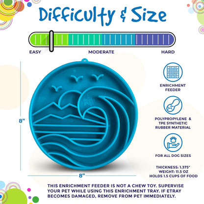 Baja Design eTray Shallow Slow Feeder Bowl for Dogs - Performance Dog Supply