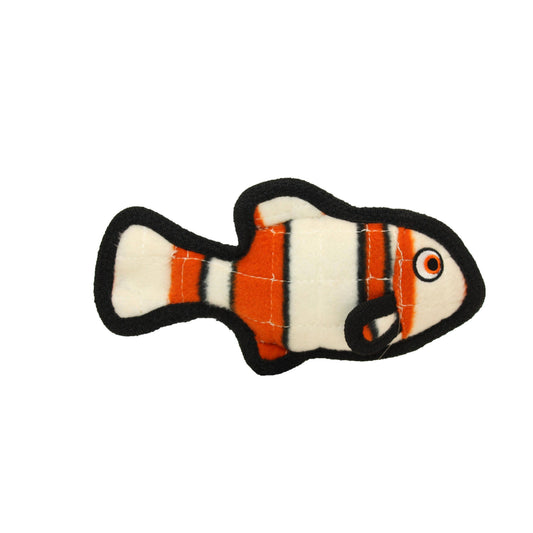 Tuffy Ocean Fish - Orange, Durable Squeaky Dog Toy