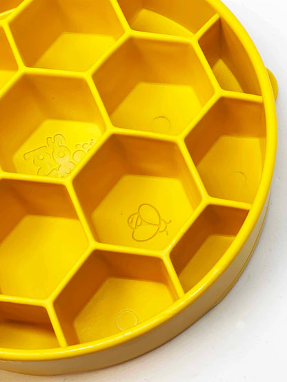 Honeycomb Design eBowl Enrichment Slow Feeder Bowl for Dogs - Performance Dog Supply