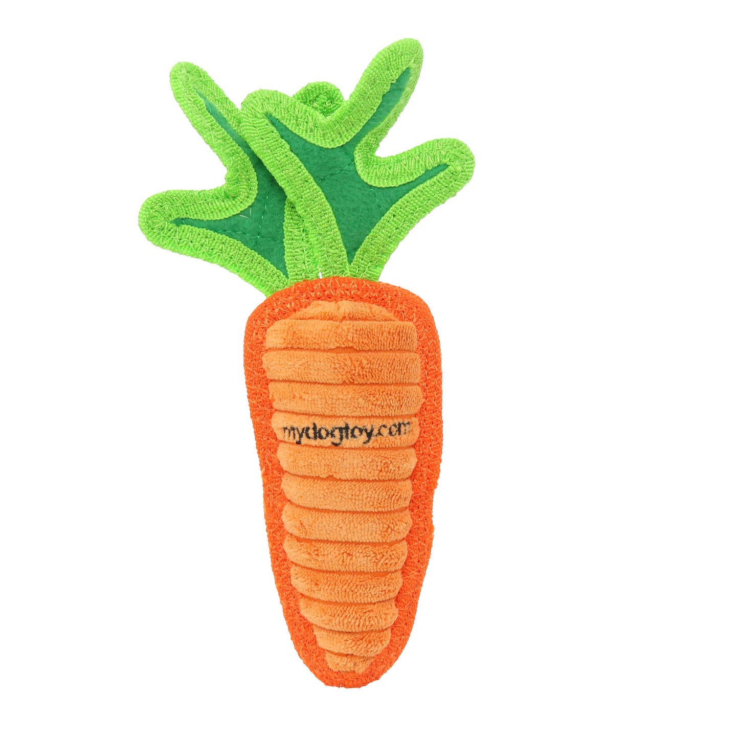 Tuffy Jr Carrot Squeaky Dog Toy