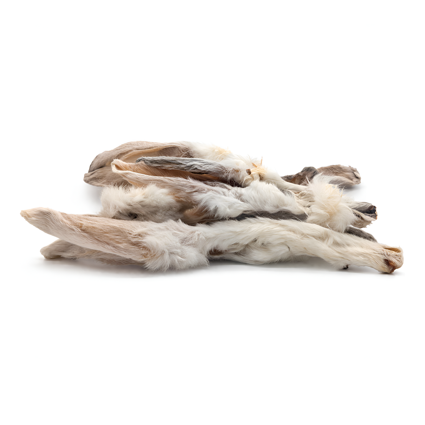 BULK - Rabbit Ears with Fur Dog Chews - 25-pack