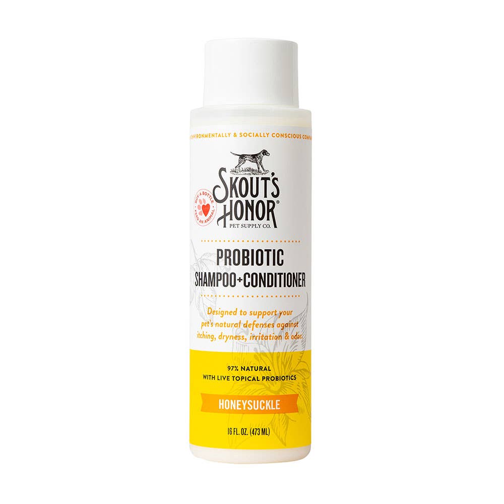 Skout's Honor Probiotic Shampoo+Conditioner Honeysuckle