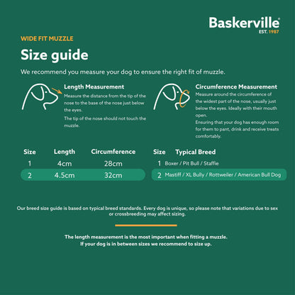 Baskerville Wide Fit Muzzle