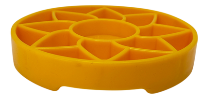 Sunflower eTray Slow Feeder Dog Bowl - Soft Shallow Lick Mat
