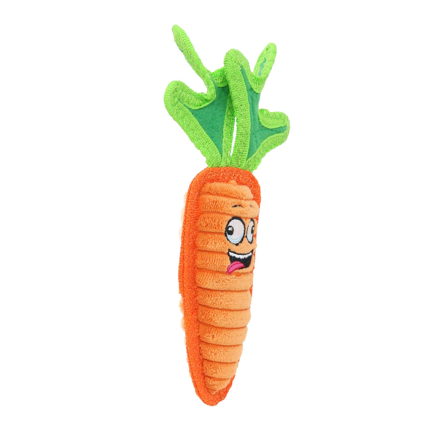 Tuffy Jr Carrot Squeaky Dog Toy