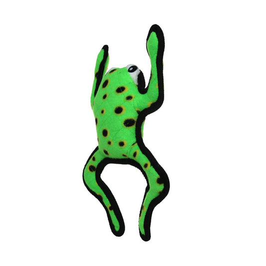 Tuffy Desert Frog Leaping Squeaky Dog Toy