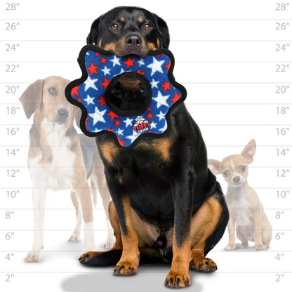Tuffy Gear Ring -Stars, Durable Dog Toy