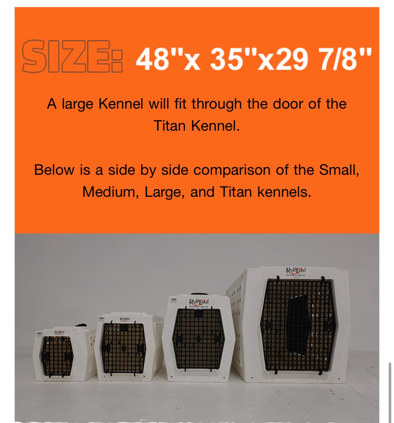 TITAN Ruffland Kennel *In Store Pickup Only* Performance Dog Supply
