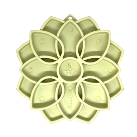 Mandala Softie Shallow Slow Feeder Dog Bowl with Suction Cups